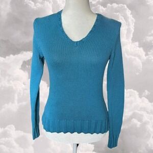 2000s Blue fitted Gap Knitted Sweater
